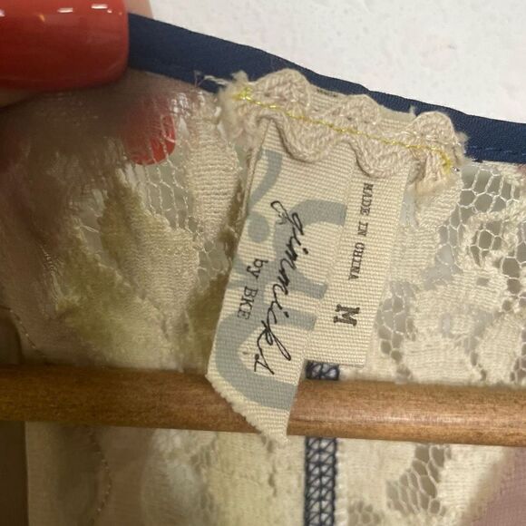 Gimmicks BKE NWT Buckle Pink Heathered Lace 3/4 Sleeve Knit Top Women’s Size M - Picture 6 of 8